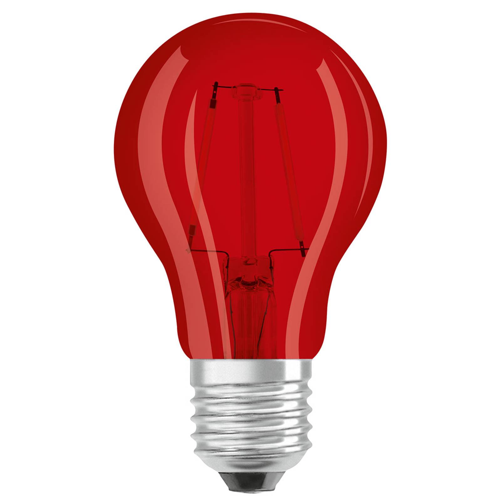 OSRAM LED-Lampe E27 Star Décor Cla A 2,5W, rot
