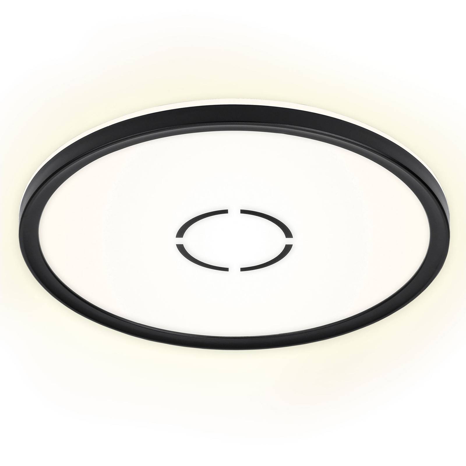 Briloner LED-Deckenleuchte Free, Ø 29 cm, schwarz