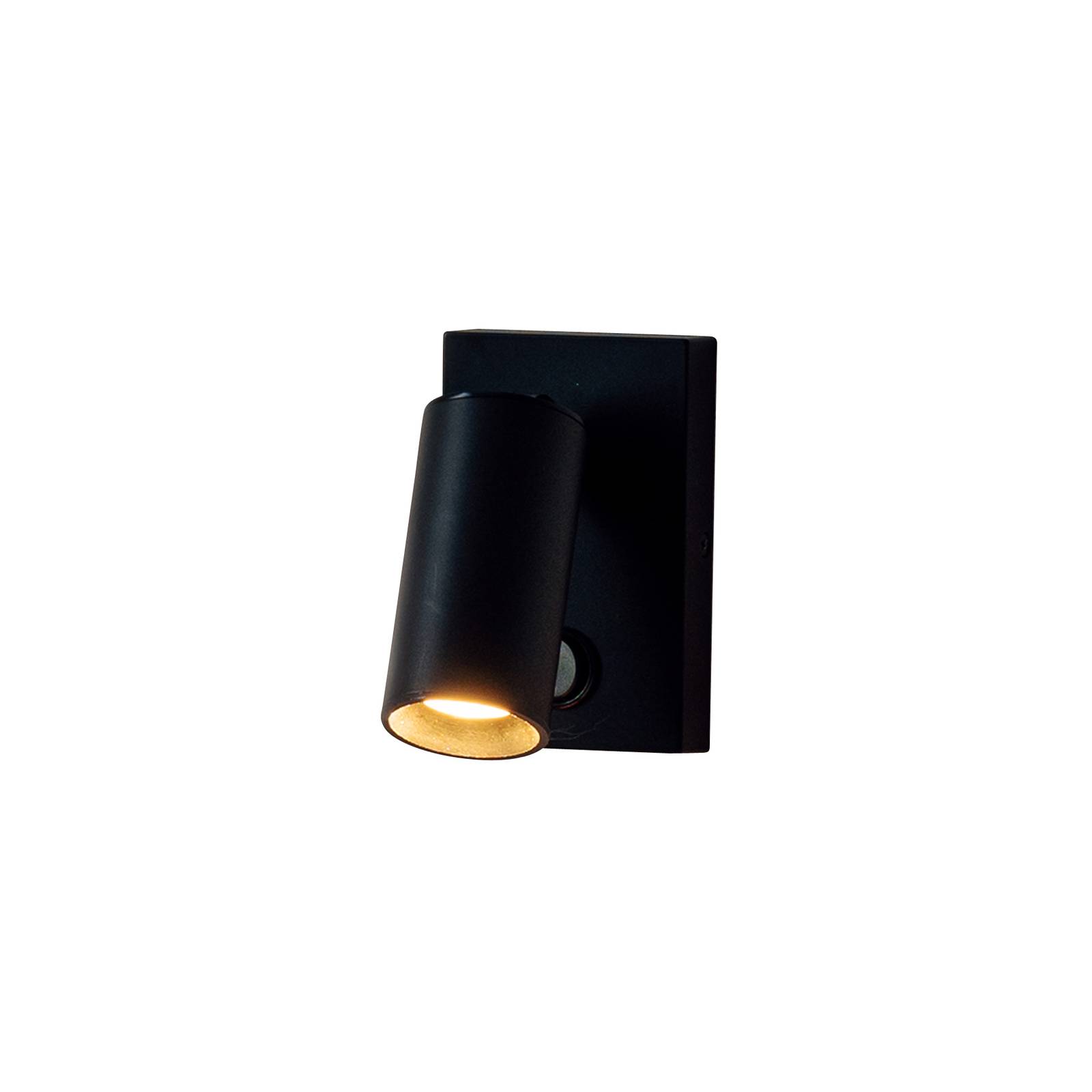 Milan Iluminación Milan Haul LED-Wandleuchte eckig 1-flammig schwarz