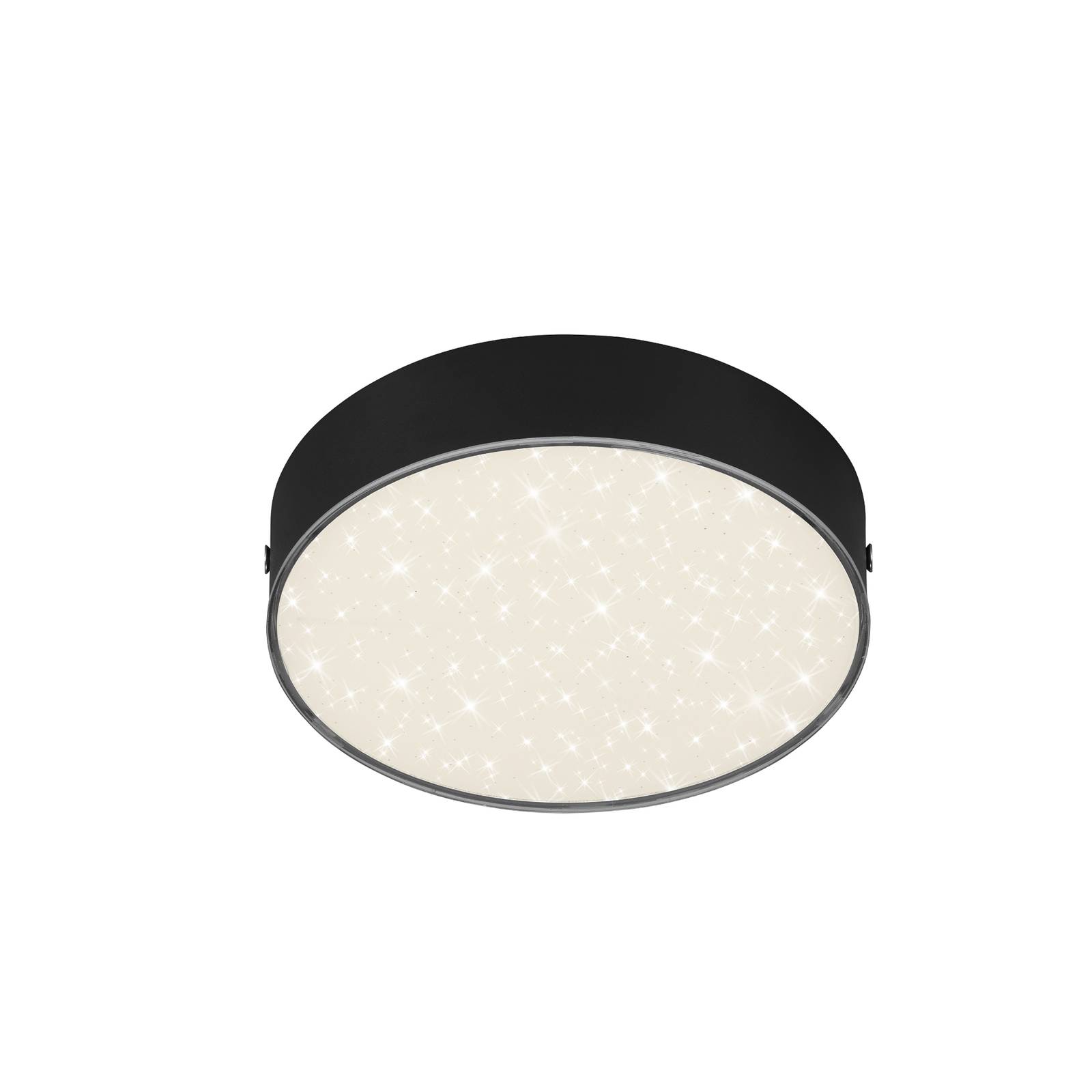 Briloner LED-Deckenleuchte Flame Star, Ø 15,7 cm, schwarz
