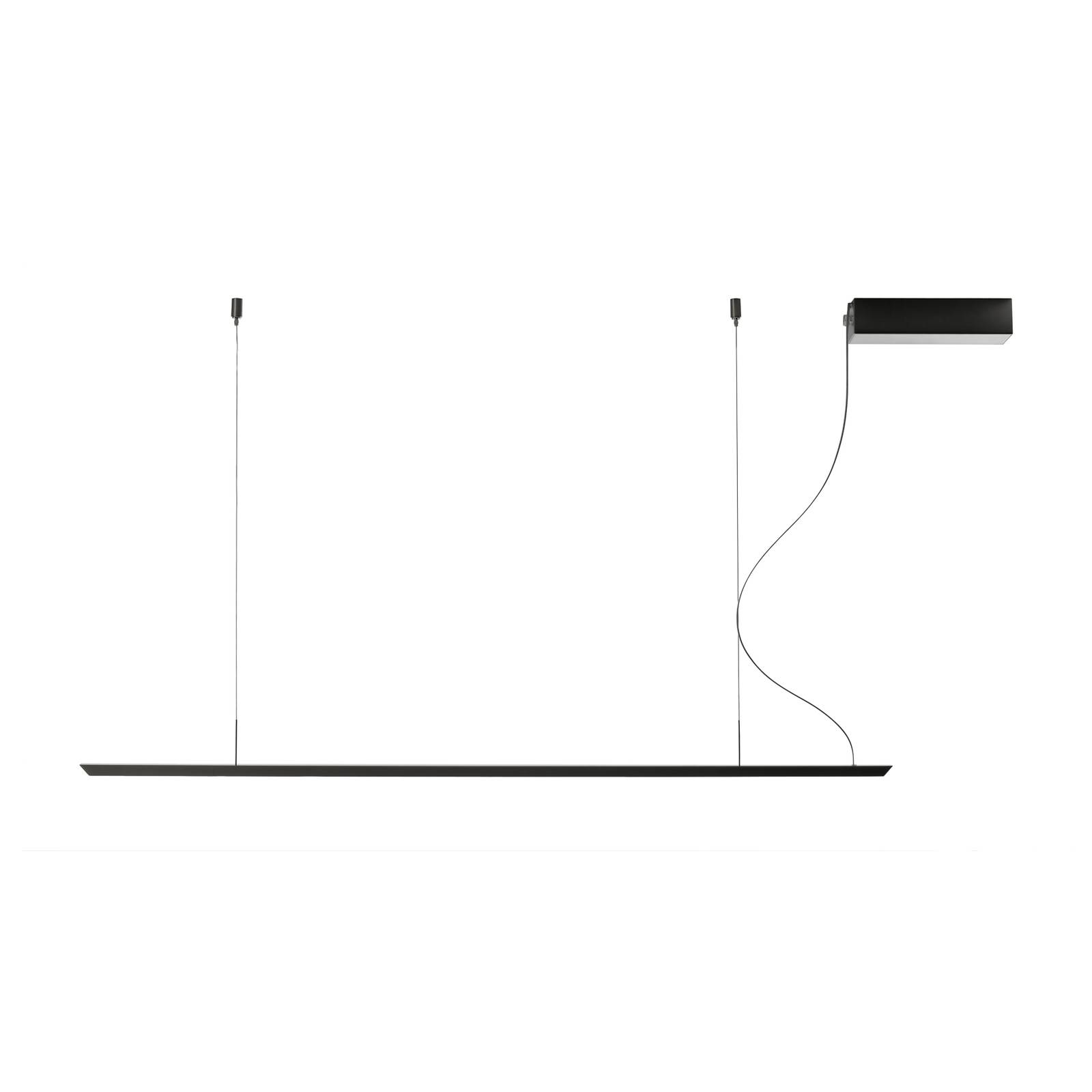 Carpyen LED-Hängeleuchte Lineal, schwarz, Länge 158 cm