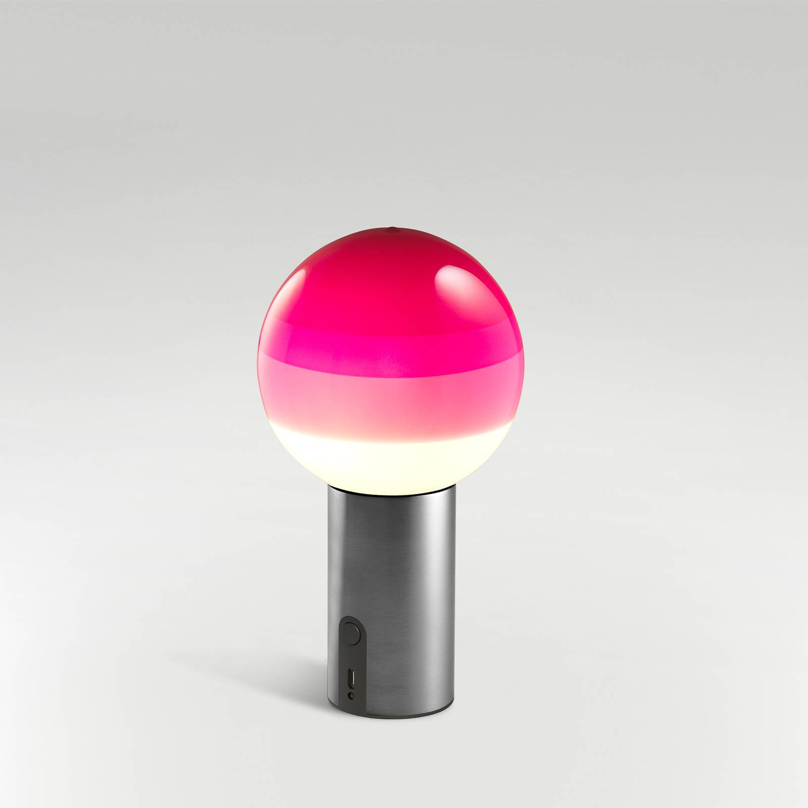 MARSET Dipping Light Akku-Tischlampe rosa/grafit