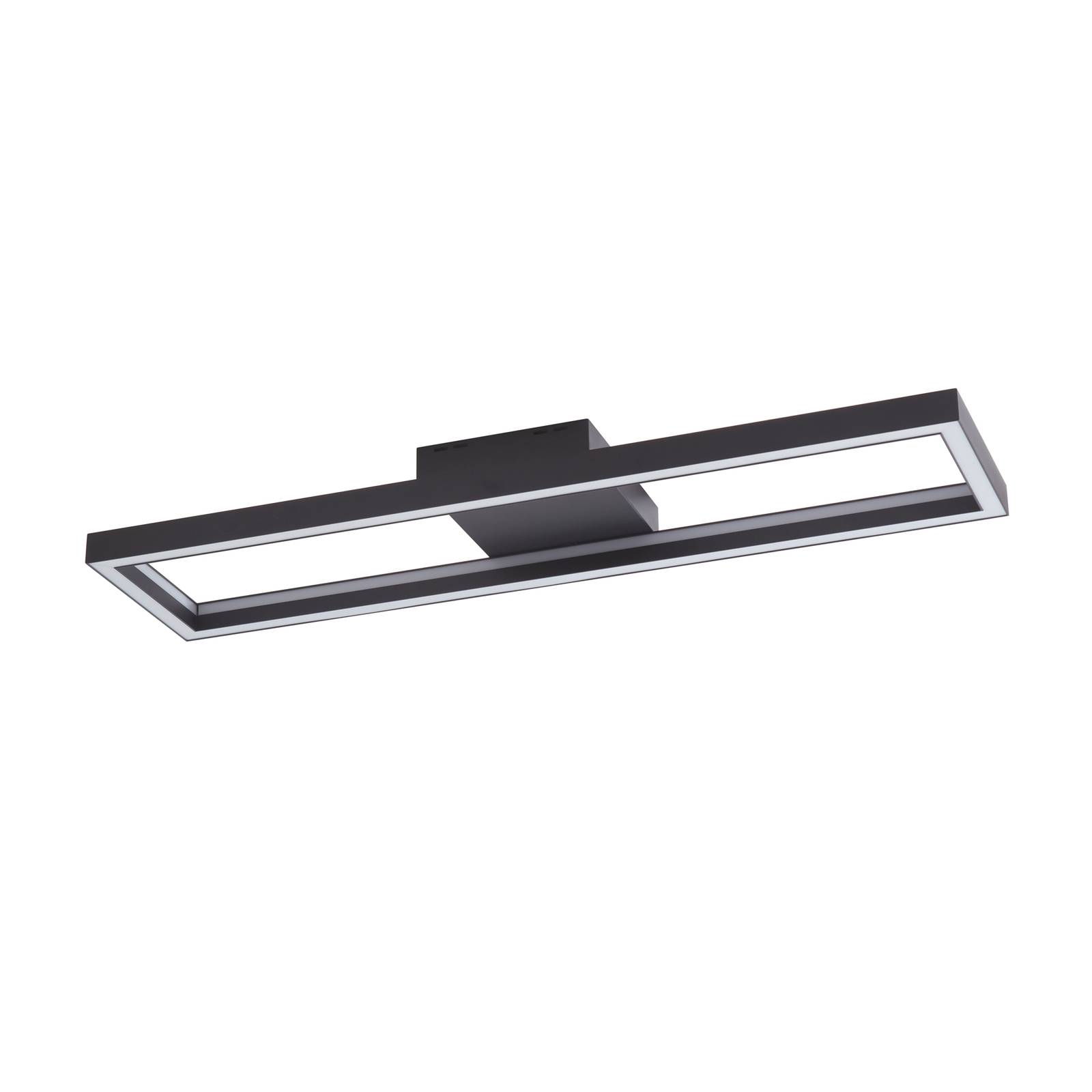 Lucande Smart LED-Deckenleuchte Tjado, schwarz, 100cm