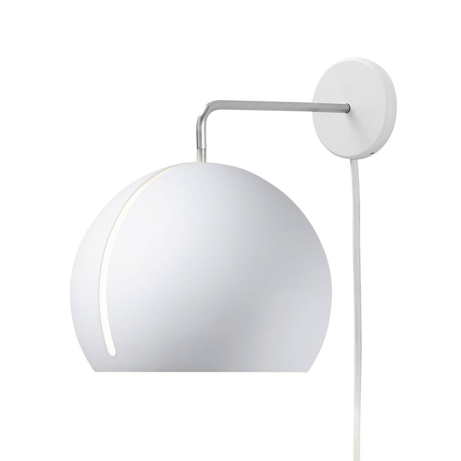Nyta Tilt Globe Wall Wandlampe mit Stecker, weiß