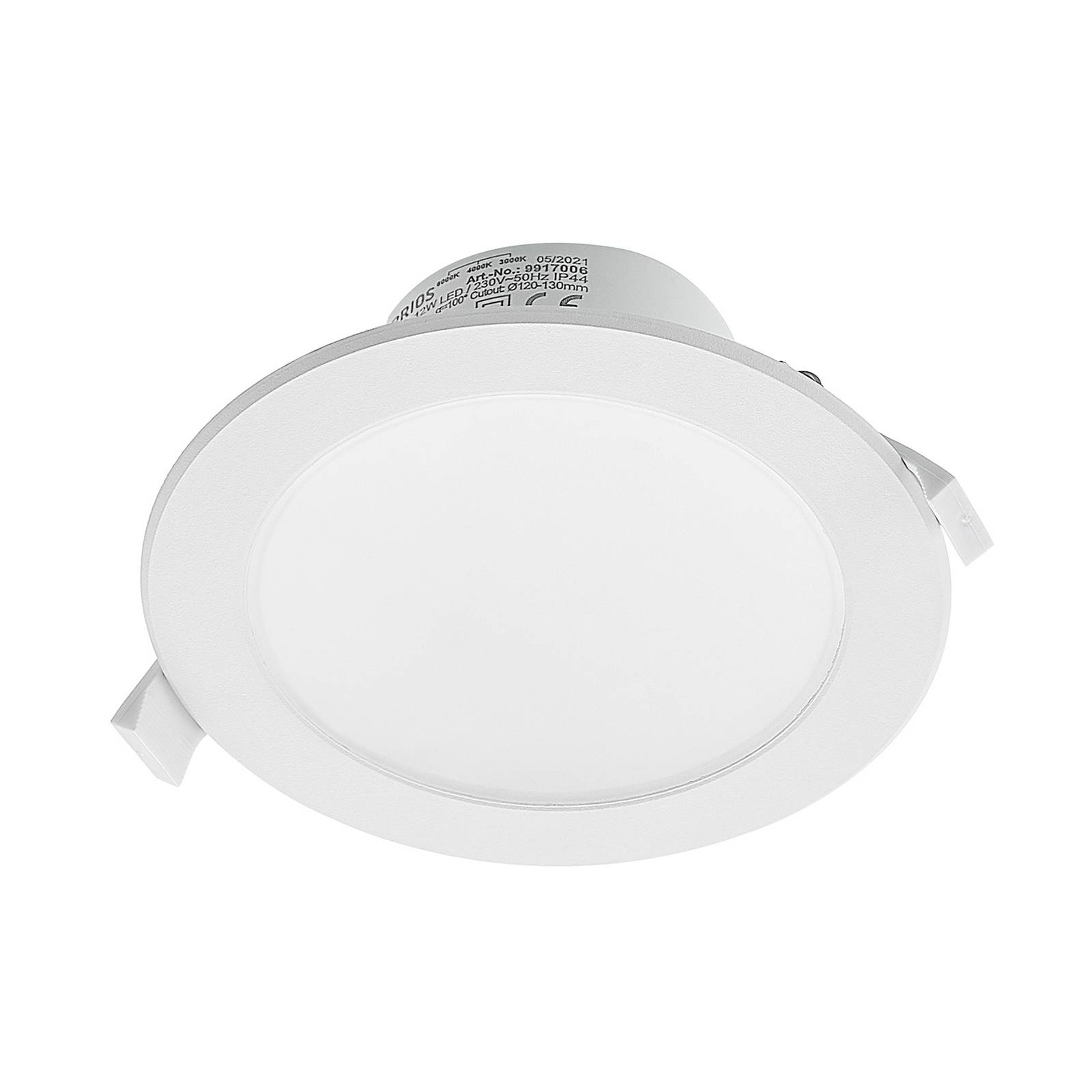 Prios Rida LED-Einbaustrahler, CCT, 14,5 cm, 12 W