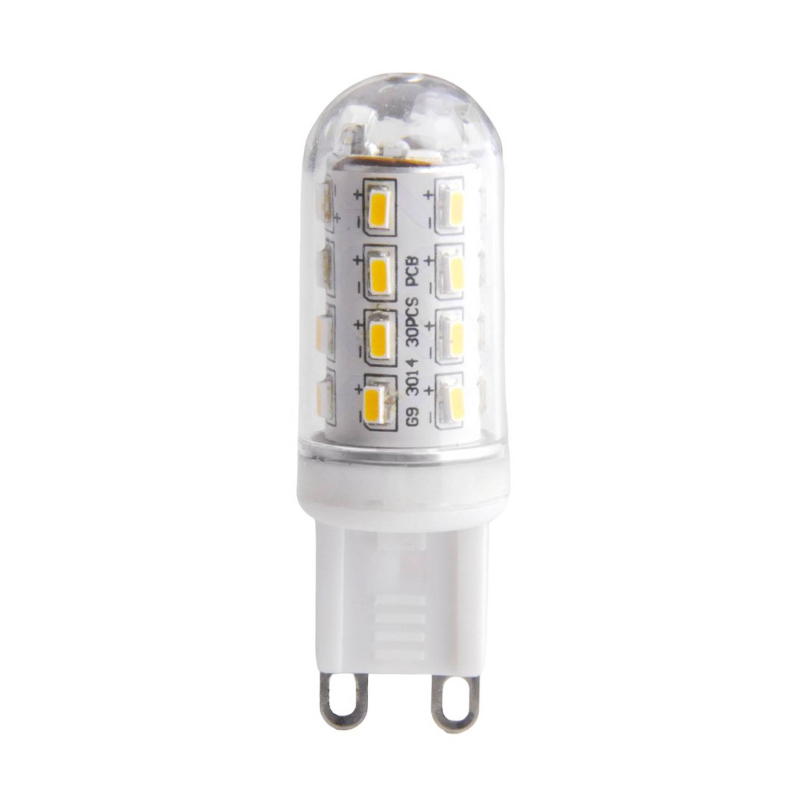 LINDBY G9 3W 830 LED-Lampe in Röhrenform klar
