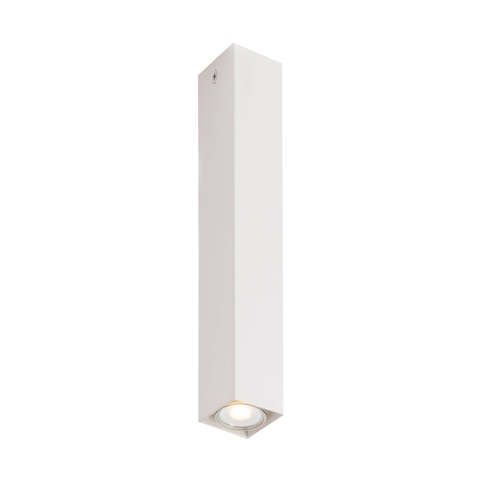Eco-Light Downlight Fluke in eckiger Form Höhe 40 cm weiß