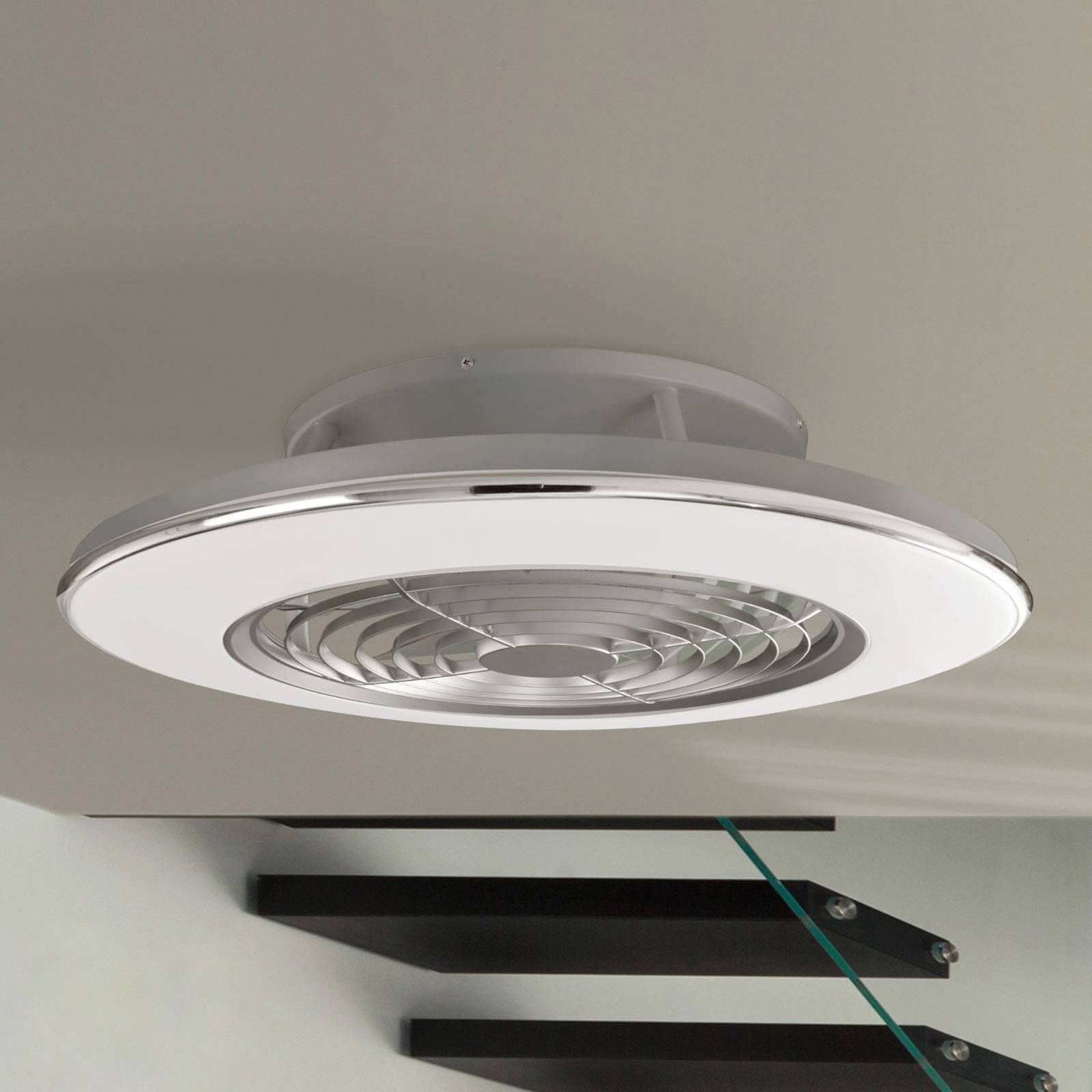 Mantra Iluminación Deckenventilator Alisio, LED, App-steuerbar, chrom