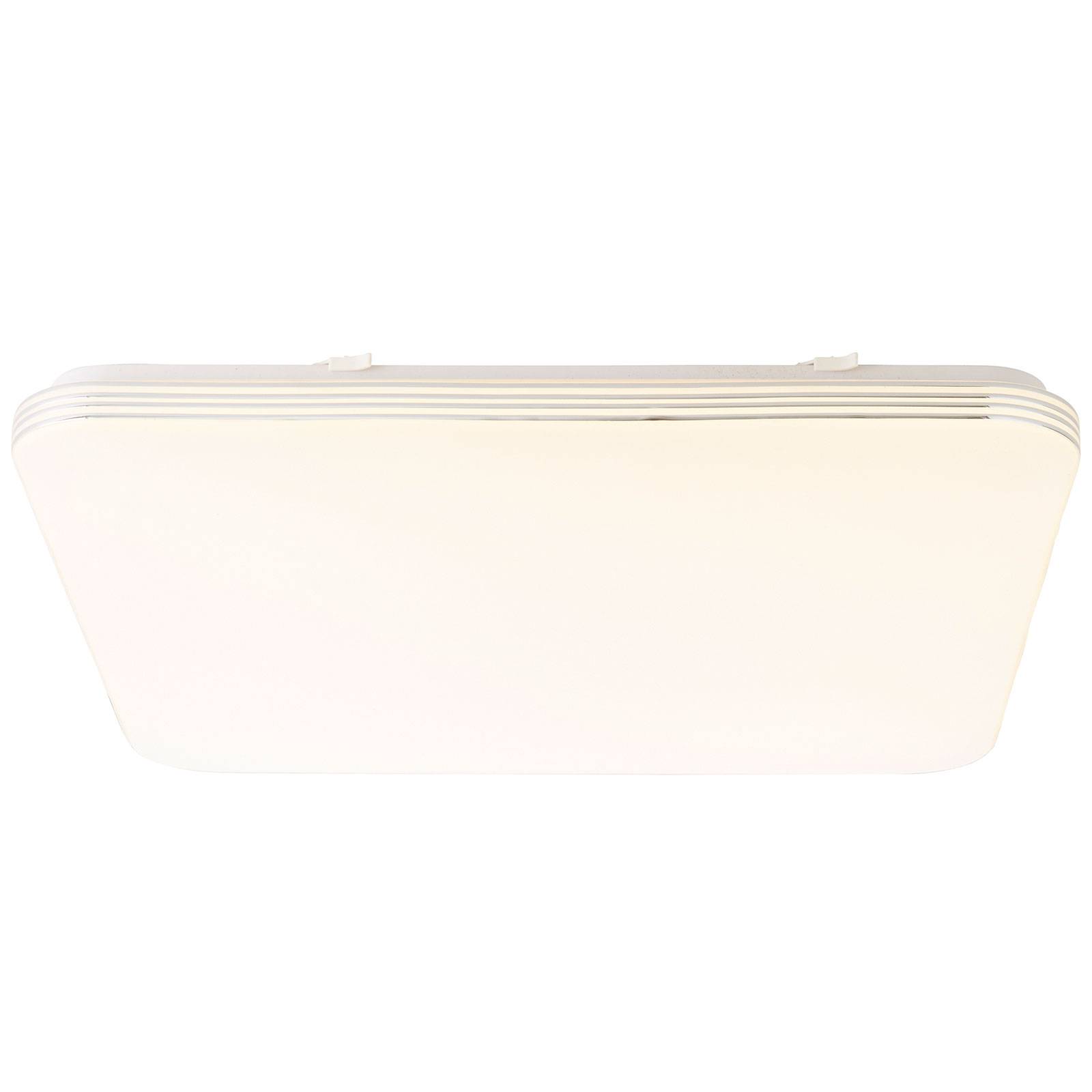 Brilliant LED-Deckenleuchte Ariella in Weiß/Chrom, 54x54 cm