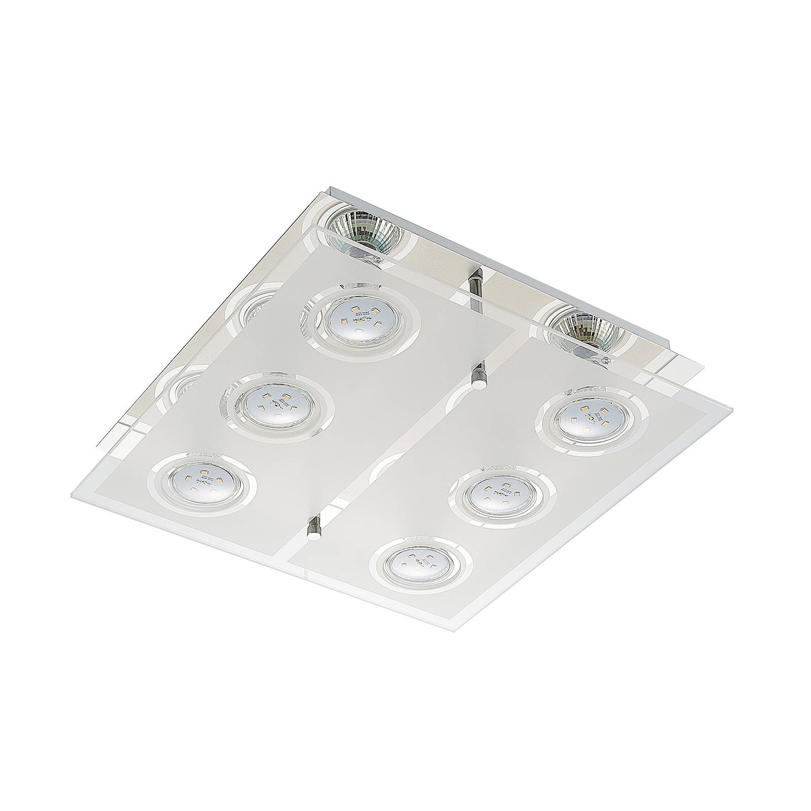 ELC Tahyla LED-Deckenleuchte, GU10, Glas, 32 cm