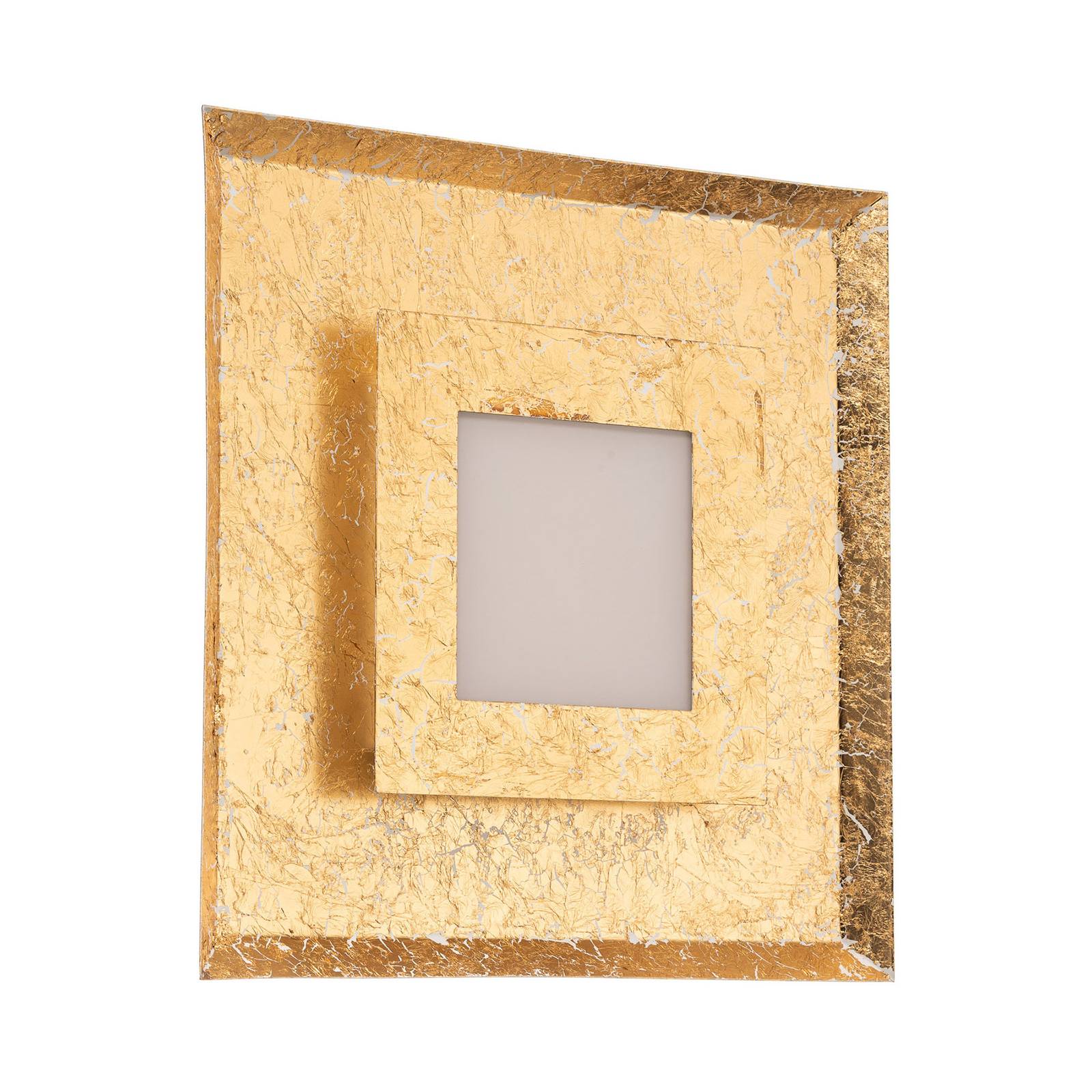 Eco-Light LED-Wandleuchte Window, 39x39 cm, gold