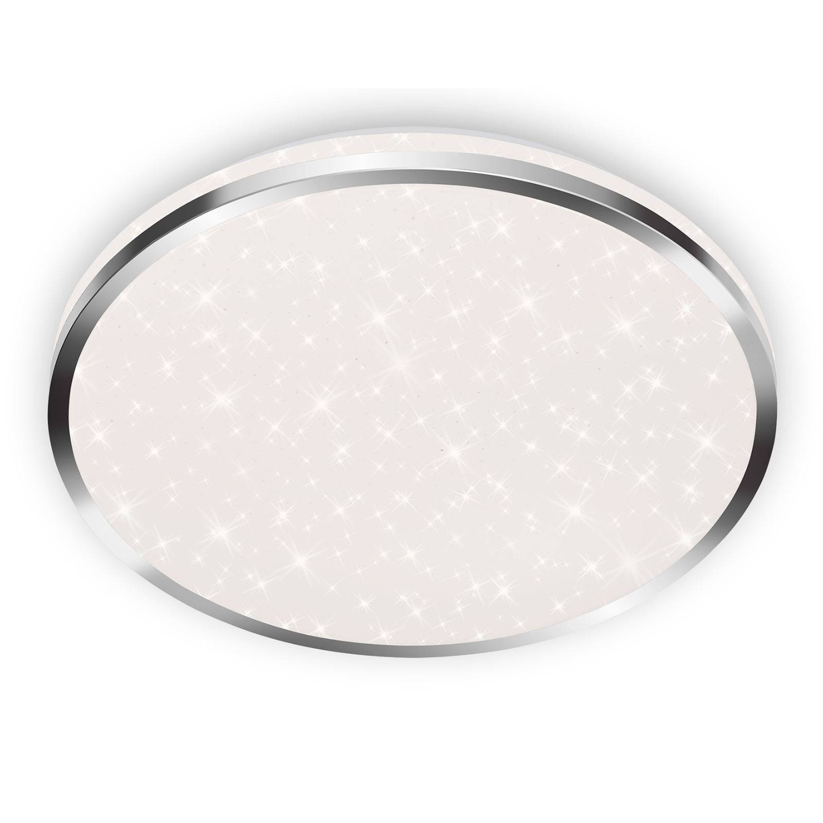 Briloner LED-Deckenleuchte Acorus, IP44, Sternendekor, Ø 33 cm