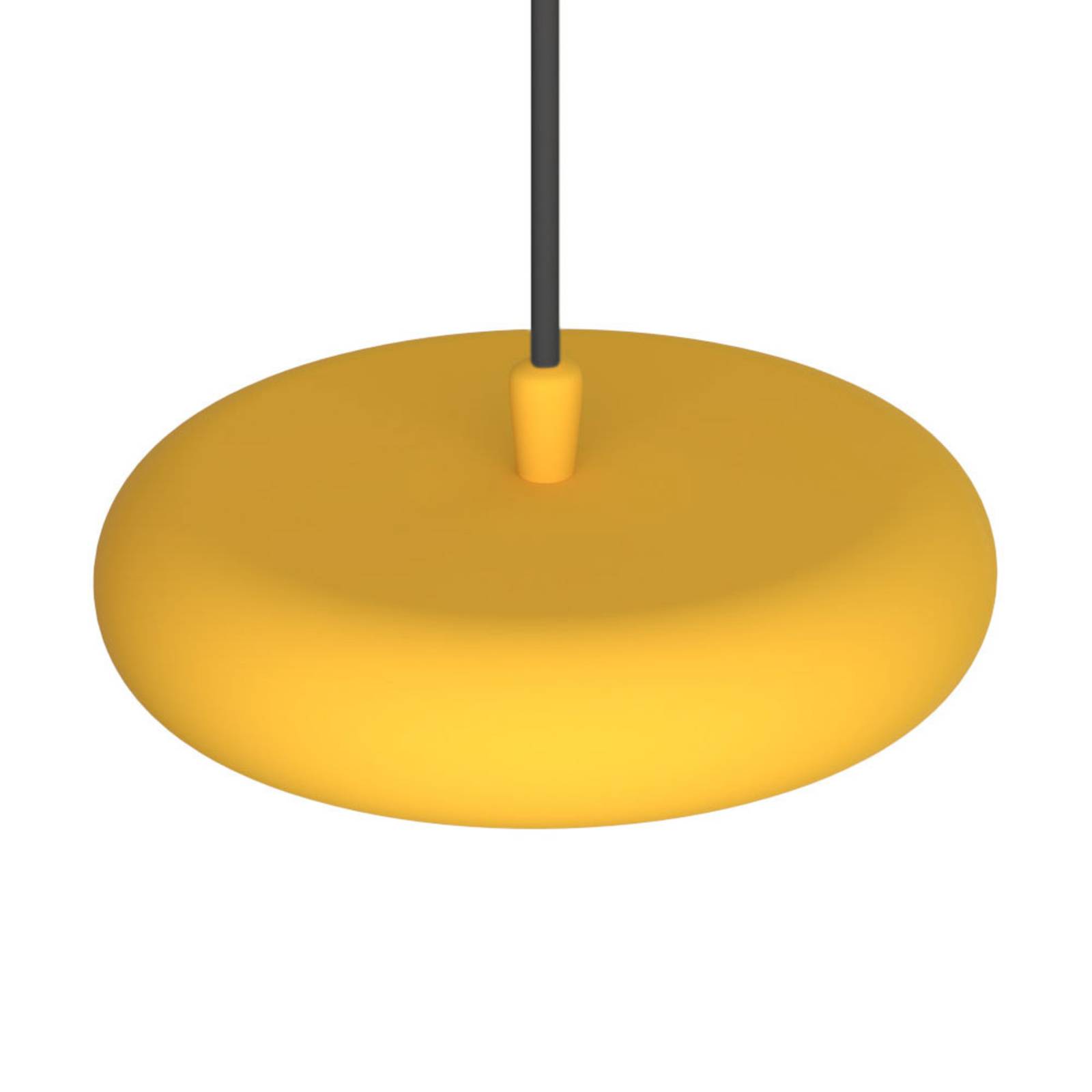 Pujol Iluminación LED-Hängeleuchte Boina, Ø 19 cm, gelb