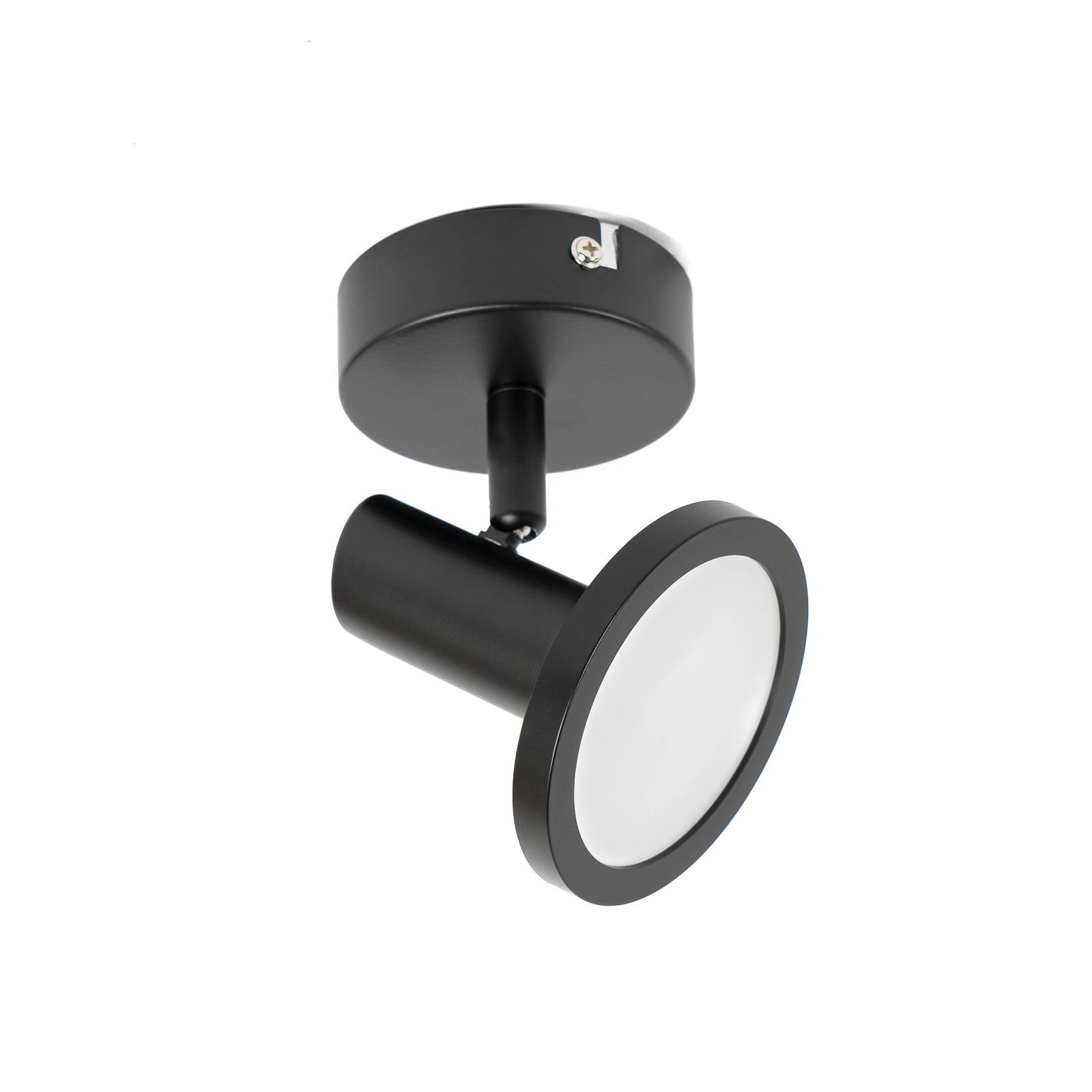 Lindby Ilda LED-Spot, schwarz, rund, einflammig