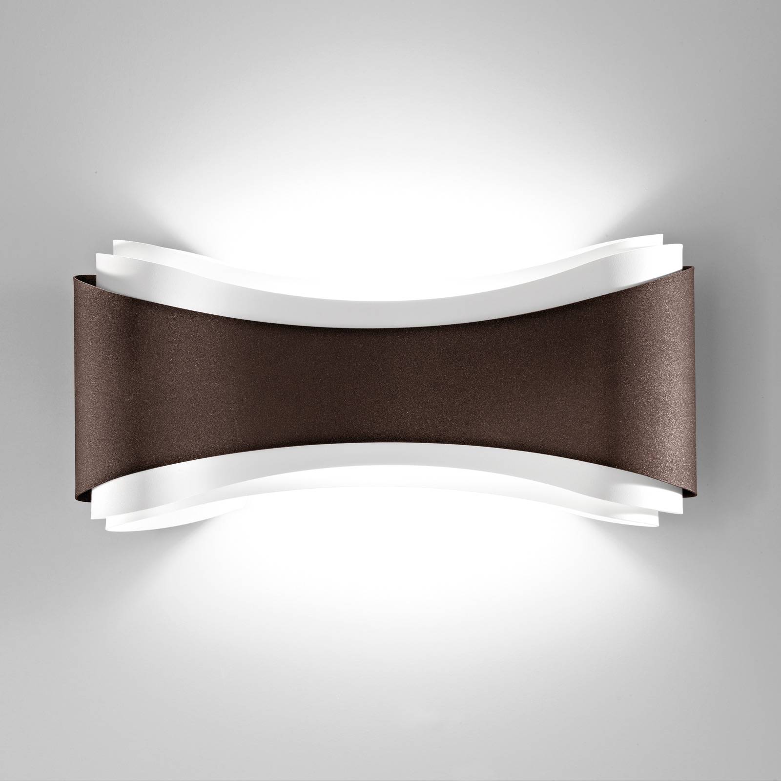 Selène LED-Wandleuchte Ionica aus Stahl, bronze