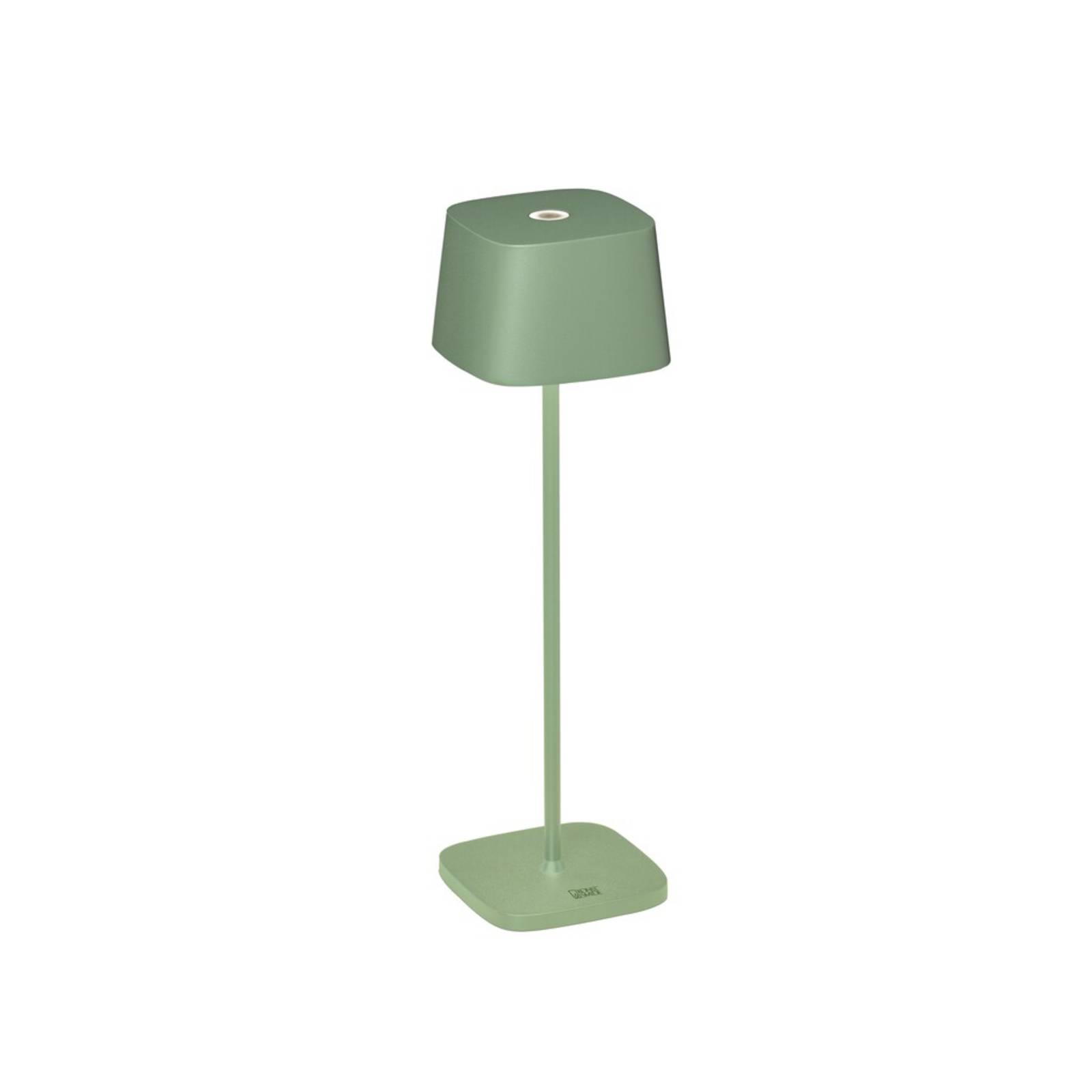 Konstsmide LED-Tischleuchte Capri für außen, grün-grau