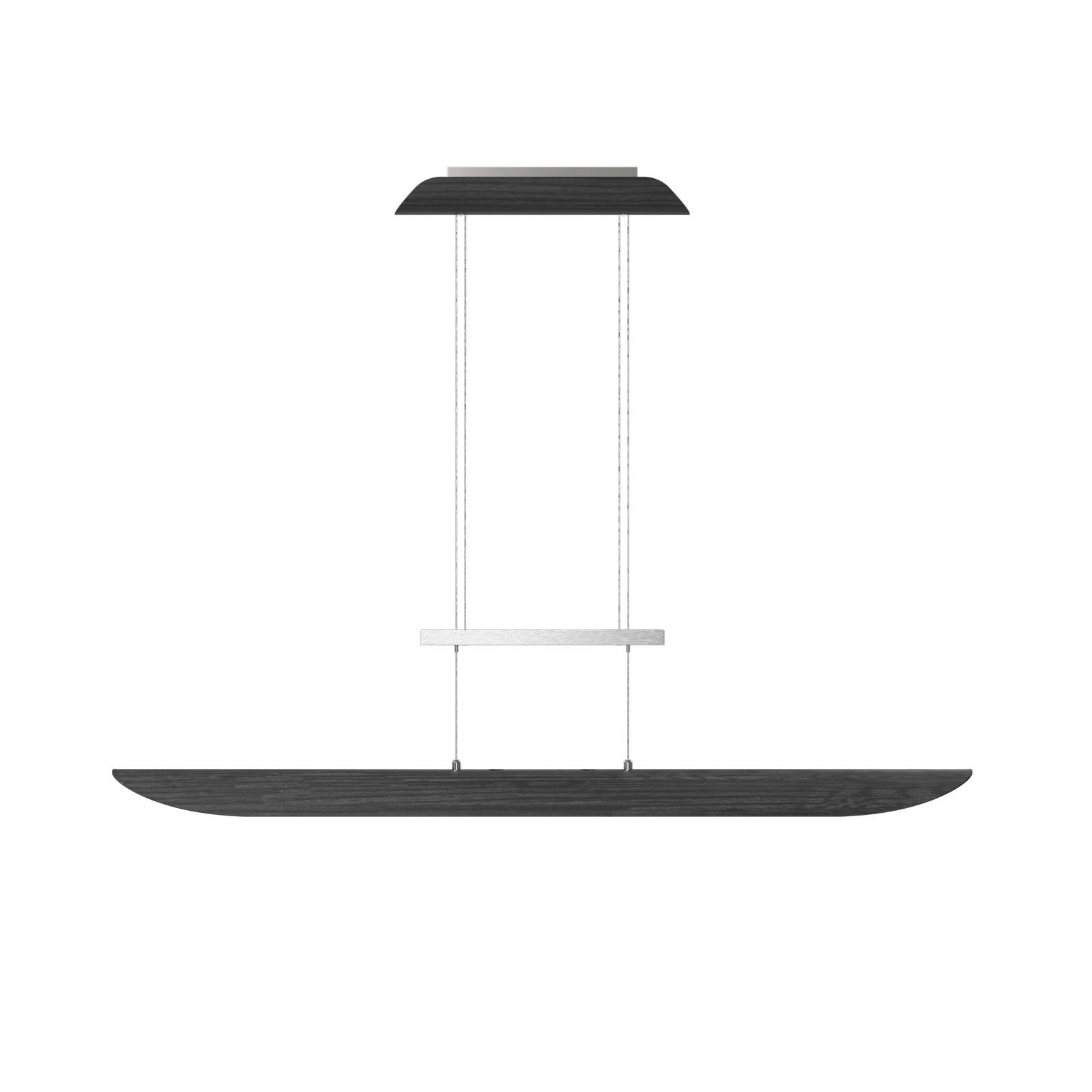 Elobra LED-Pendelleuchte Colombia XL, Eiche schwarz