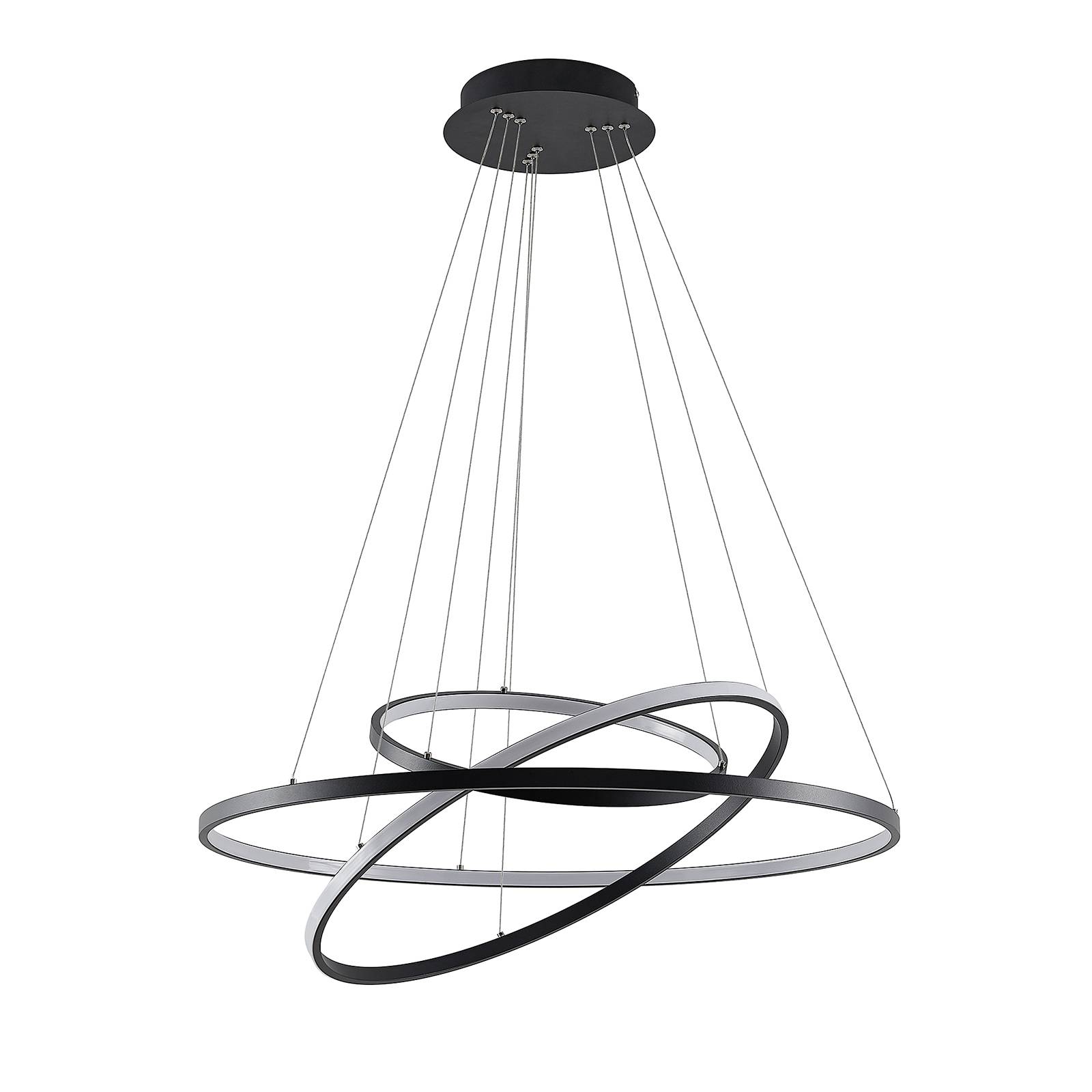Lucande Filippa LED-Pendelleuchte mit 3 Ringen