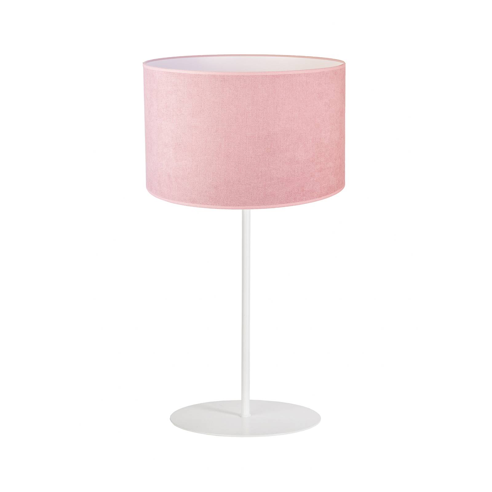 Euluna Tischlampe Pastell Roller Höhe 50cm rosa