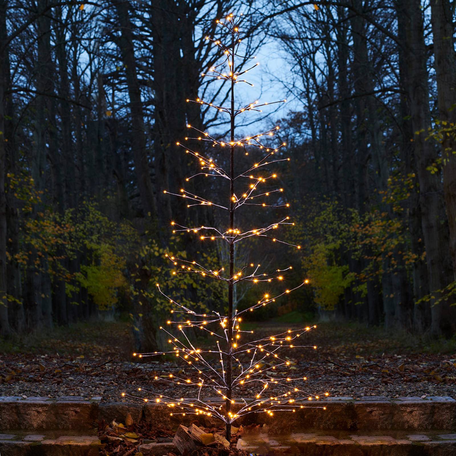 Sirius Verschneit glitzernder LED-Baum Isaac