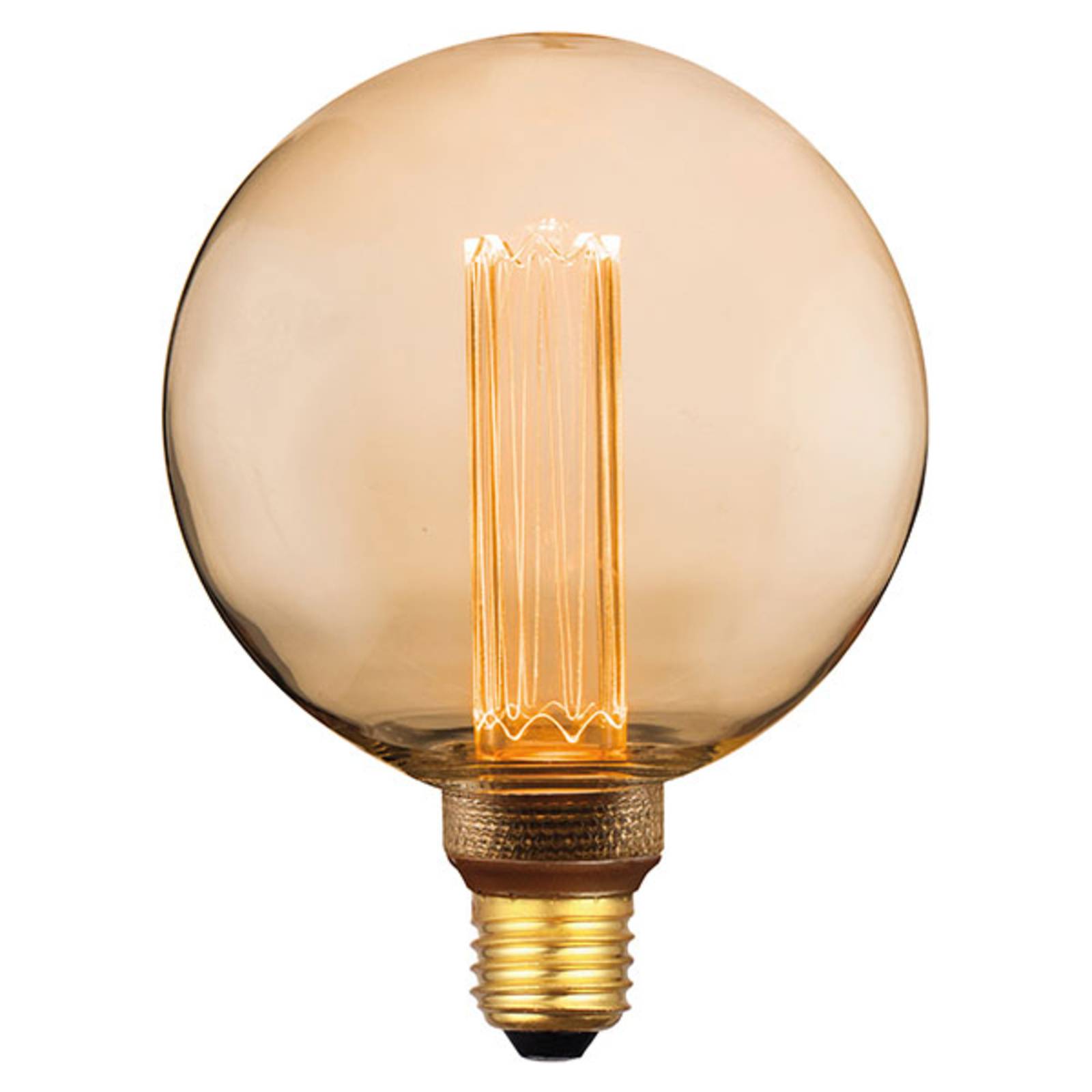 Freelight LED-Globelampe E27 5W, warmweiß, 3-Step-dim gold