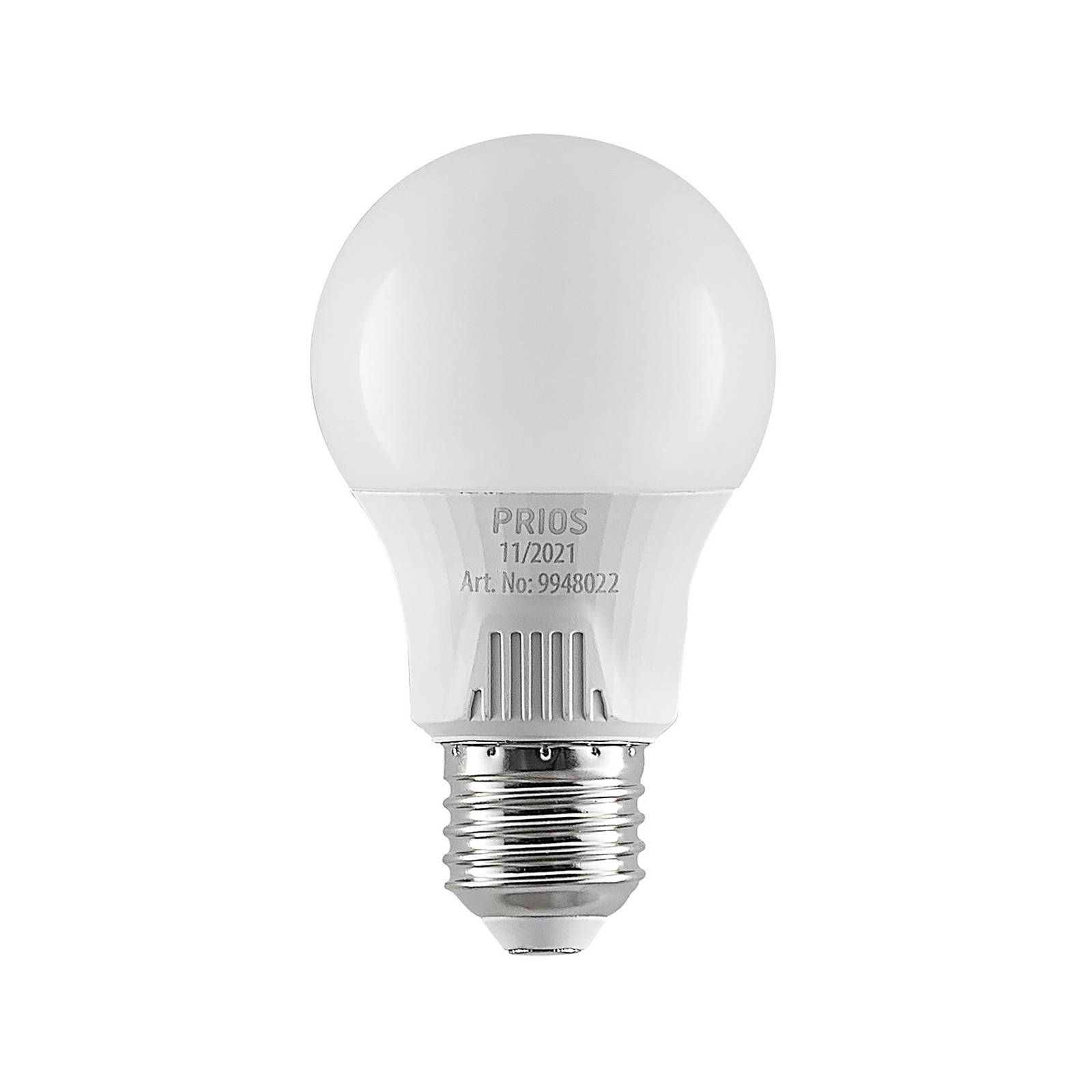 PRIOS LED-Lampe E27 A60 7W weiß 3.000K