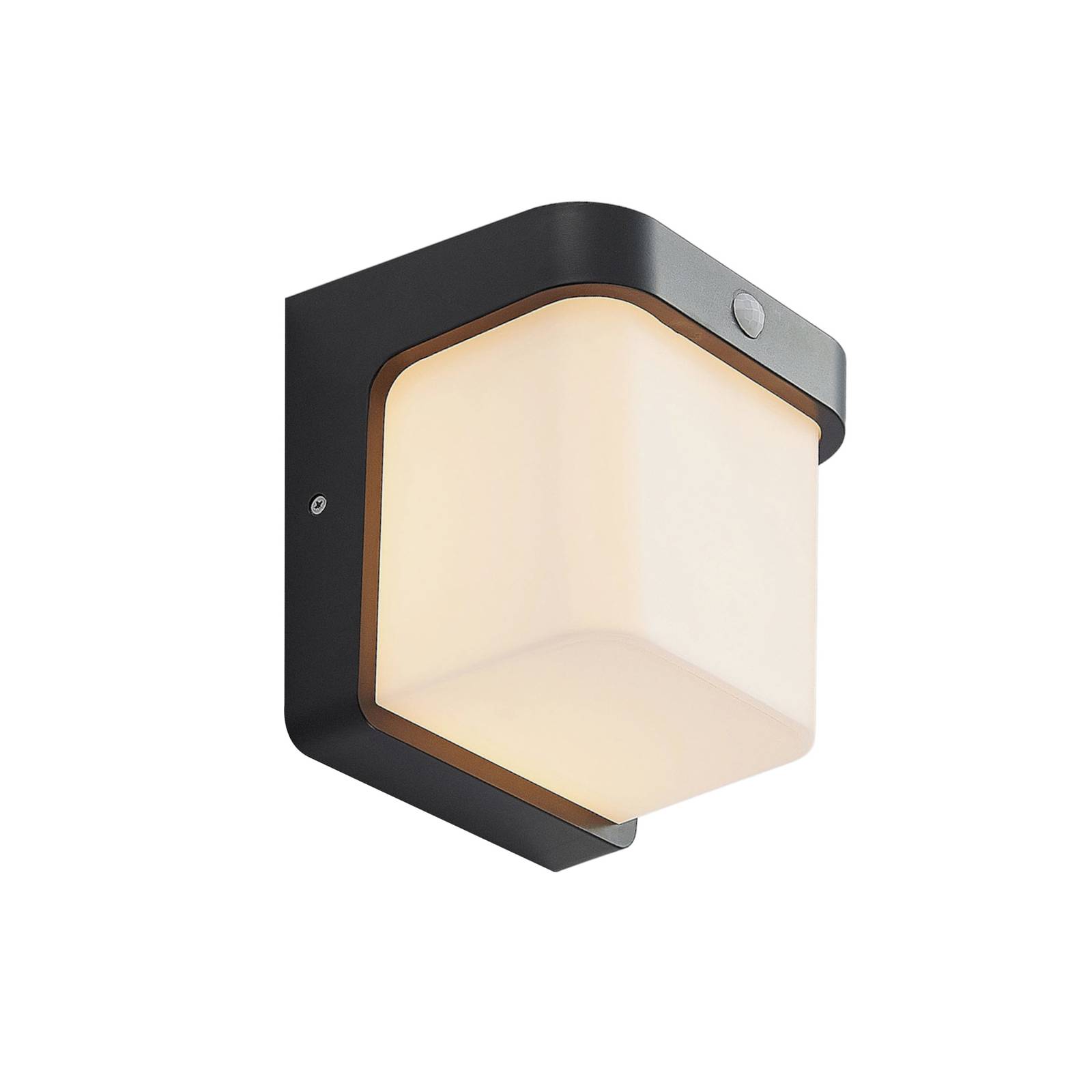 LINDBY LED-Außenwandlampe Adenike mit Sensor