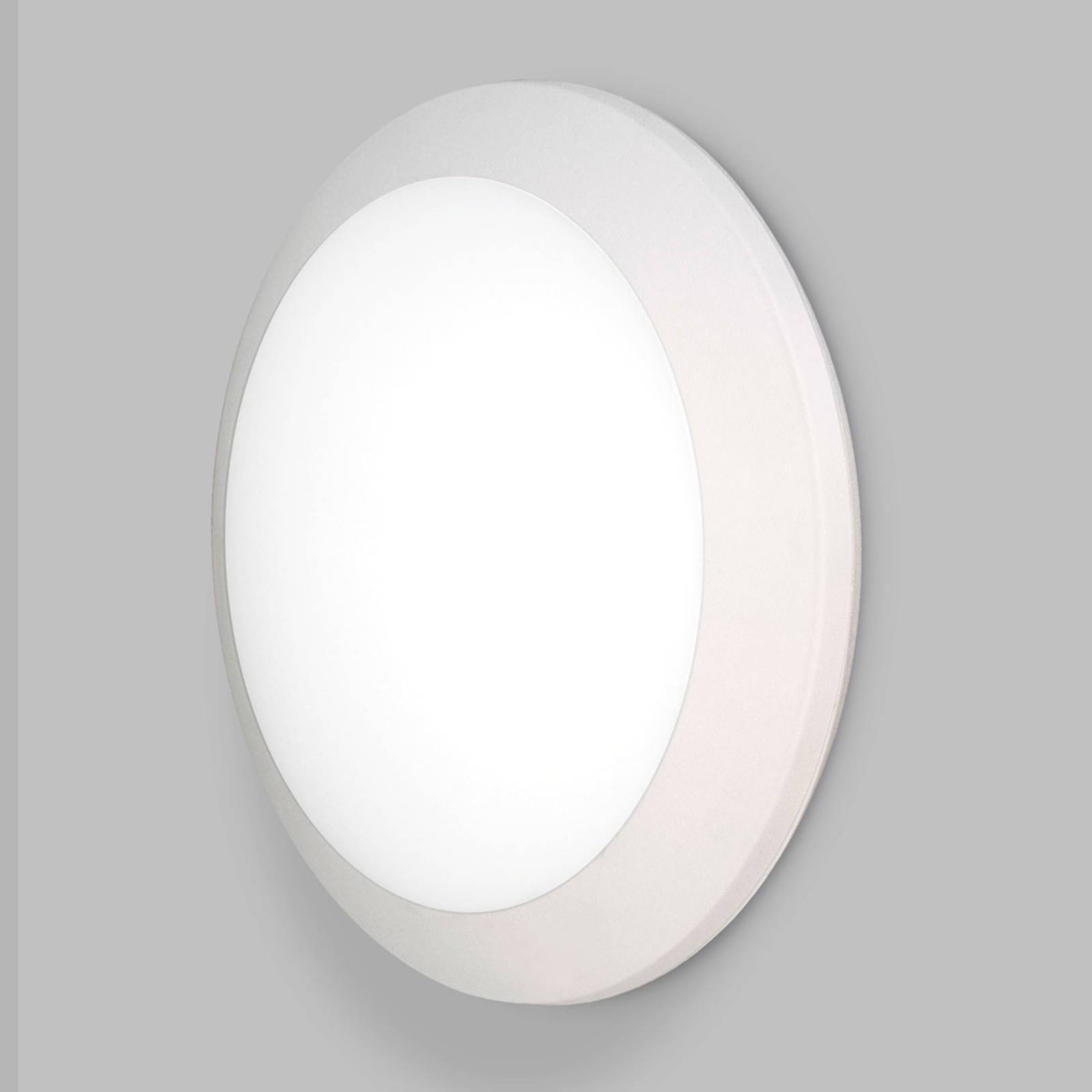 Fumagalli LED-Außenwandleuchte Umberta Ø 35cm weiß 11W CCT