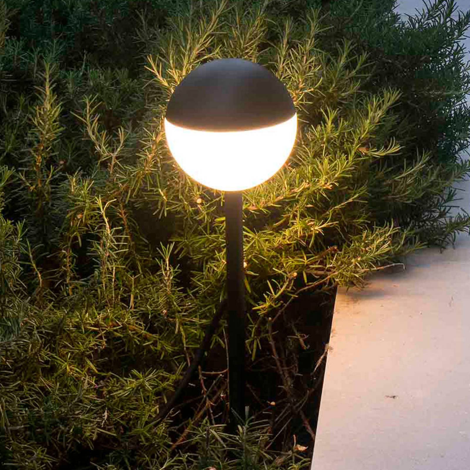 FARO BARCELONA LED-Wegeleuchte Piccola mit Erdspieß in Schwarz