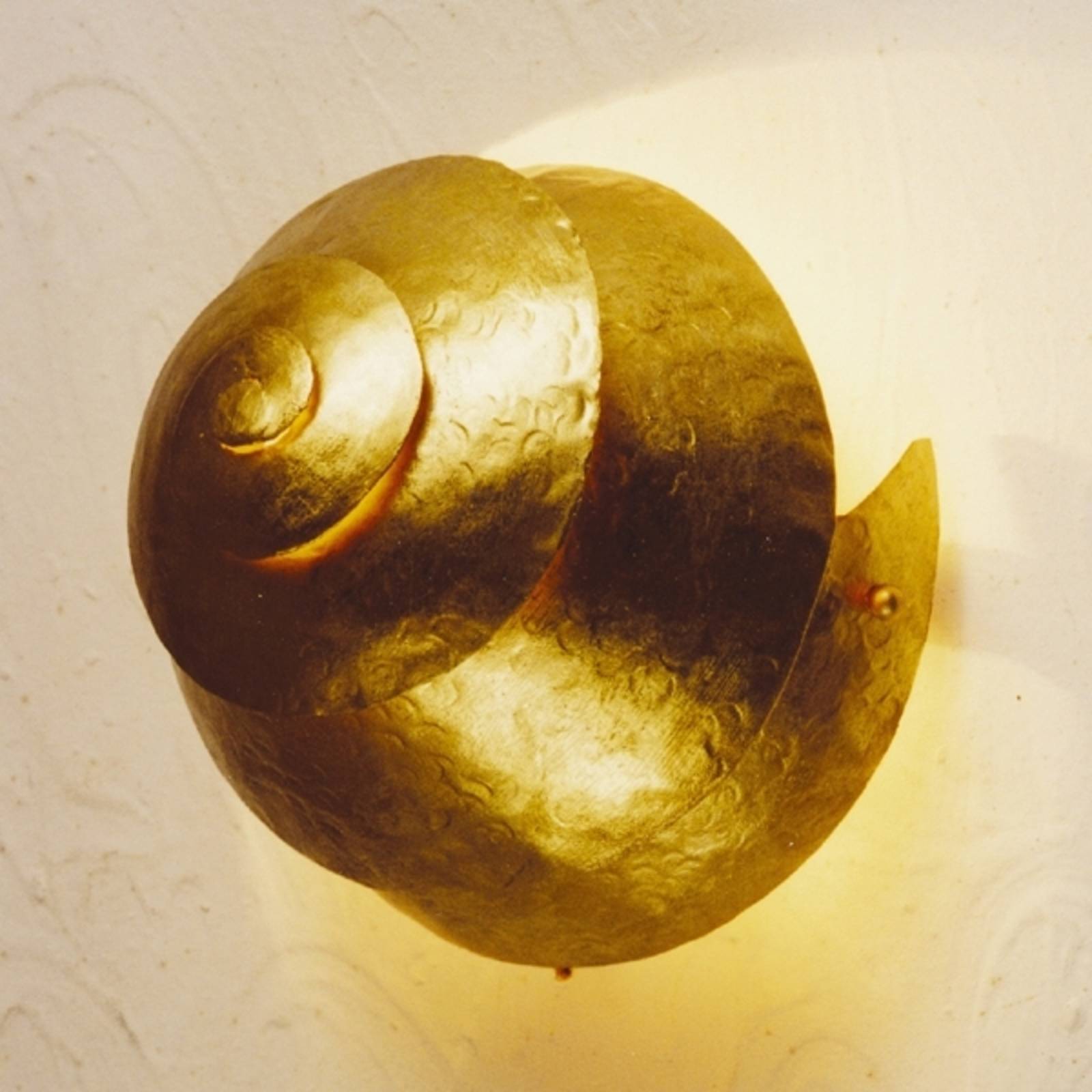 Holländer Wandleuchte Snail One in Gold