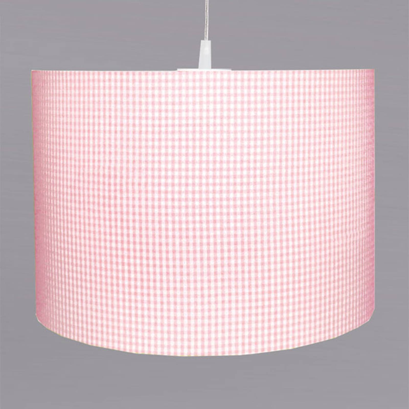 Waldi-Leuchten GmbH Hängeleuchte Vichy Karo, rosa
