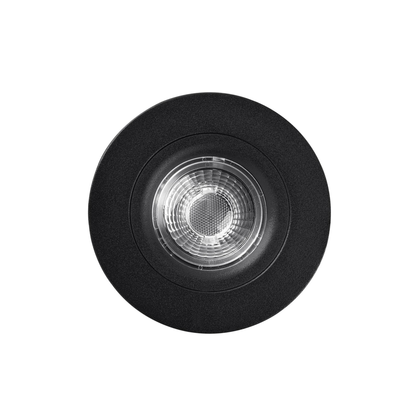Heitronic LED-Deckeneinbaustrahler DL6809, rund, schwarz