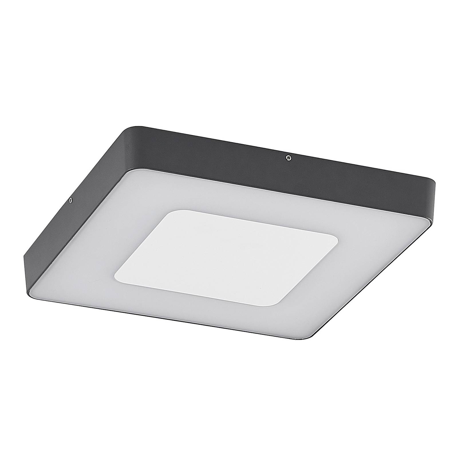ELC Ranya LED-Sensor-Außendeckenleuchte dunkelgrau
