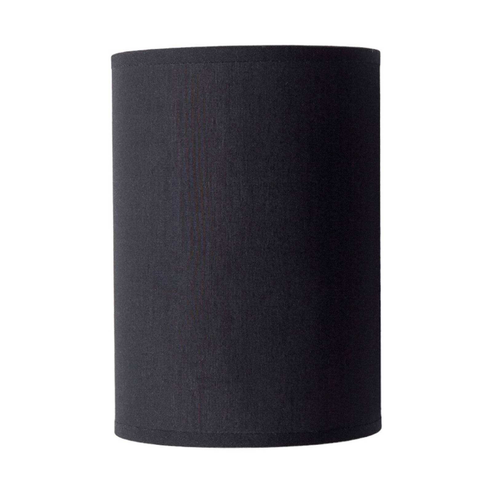 LINDBY Annalisa - halbrunde Textilwandlampe in Schwarz